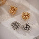 Grape string beads hollow ball stud earrings Nexellus