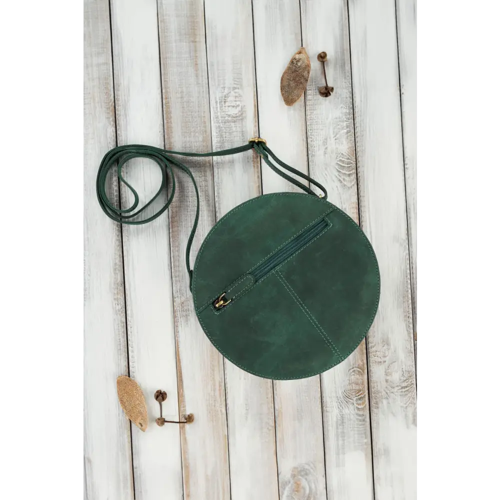 Green - natural leather bag model 191527 galanter - Natural