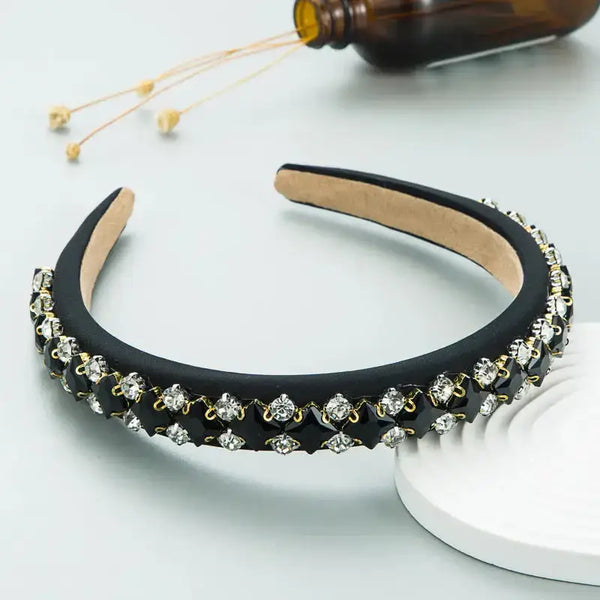 Hair hoop new baroque fashion glass diamond hair accessories seasonal Nexellus