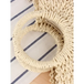 Half round straw woven bag beach hand woven bag holiday women's bag Nexellus