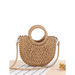 Half round straw woven bag beach hand woven bag holiday women's bag Nexellus