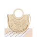 Half round straw woven bag beach hand woven bag holiday women's bag Nexellus