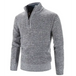 Half turtleneck sweater men's zipper sweater slim fit Nexellus