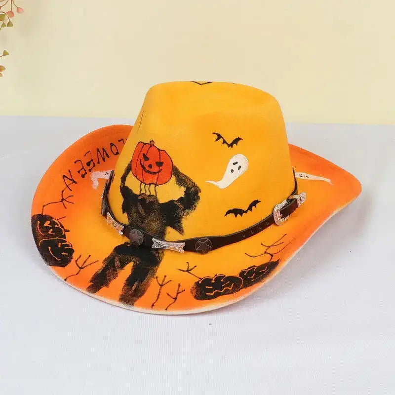 Halloween carnival party pumpkin hat ghost festival cocked hat dance Nexellus