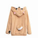 Harajuku Kawaii Hoodies: Women's Cute Doge Muco Winter Plush Sweatshirt with Ears, Anime-Inspired Nexellus