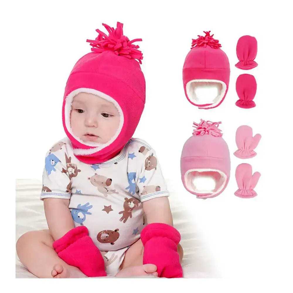 Hat baby boy gloves set beanie newborn photography accessories Nexellus