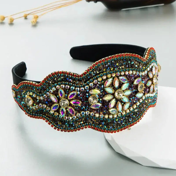 Headband new baroque headband retro wide-brimmed high-end temperament Nexellus