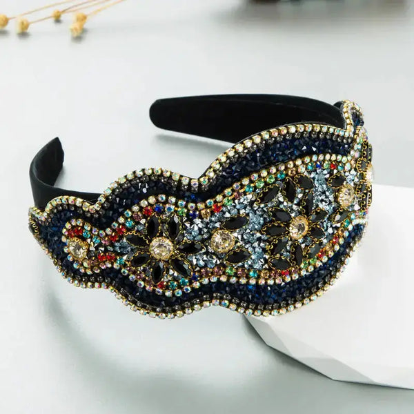 Headband new baroque headband retro wide-brimmed high-end temperament Nexellus