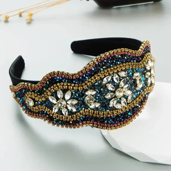 Headband new baroque headband retro wide-brimmed high-end temperament Nexellus