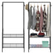 Heavy duty 2 tier multi purpose clothes rail & shoe bench stand rack Nexellus