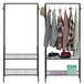 Heavy duty 2 tier multi purpose clothes rail & shoe bench stand rack Nexellus