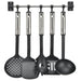 Hi 6 piece kitchen tool set black and silver - Multicolour