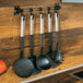 Hi 6 piece kitchen tool set black and silver - Multicolour