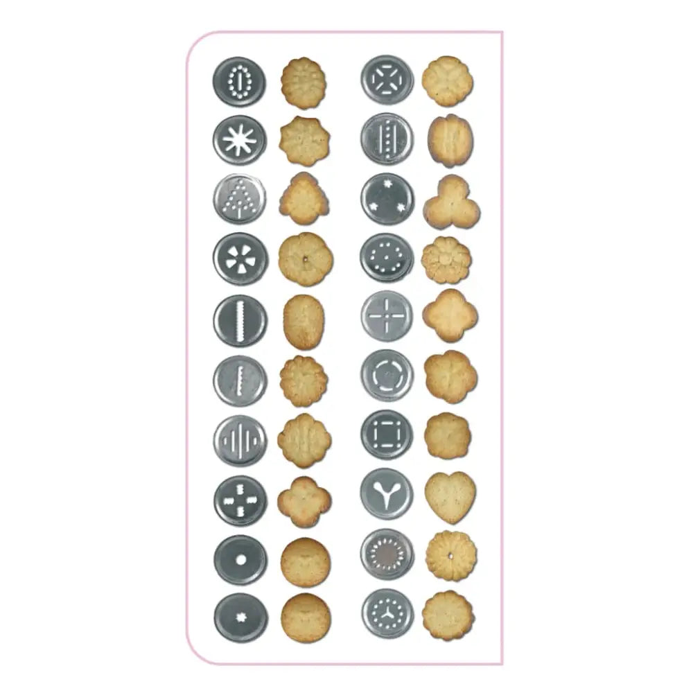 Hi biscuit maker with 20 shaping discs - Silver