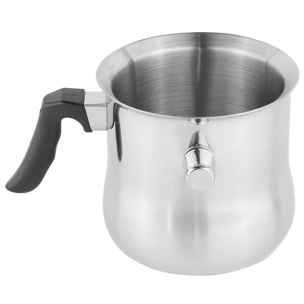 Hi double-walled milk pot 1.2 l stainless steel - Silver