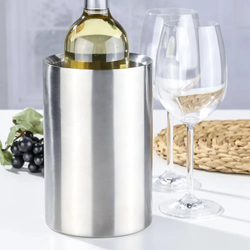 Hi wine cooler 12 x 20 cm stainless steel