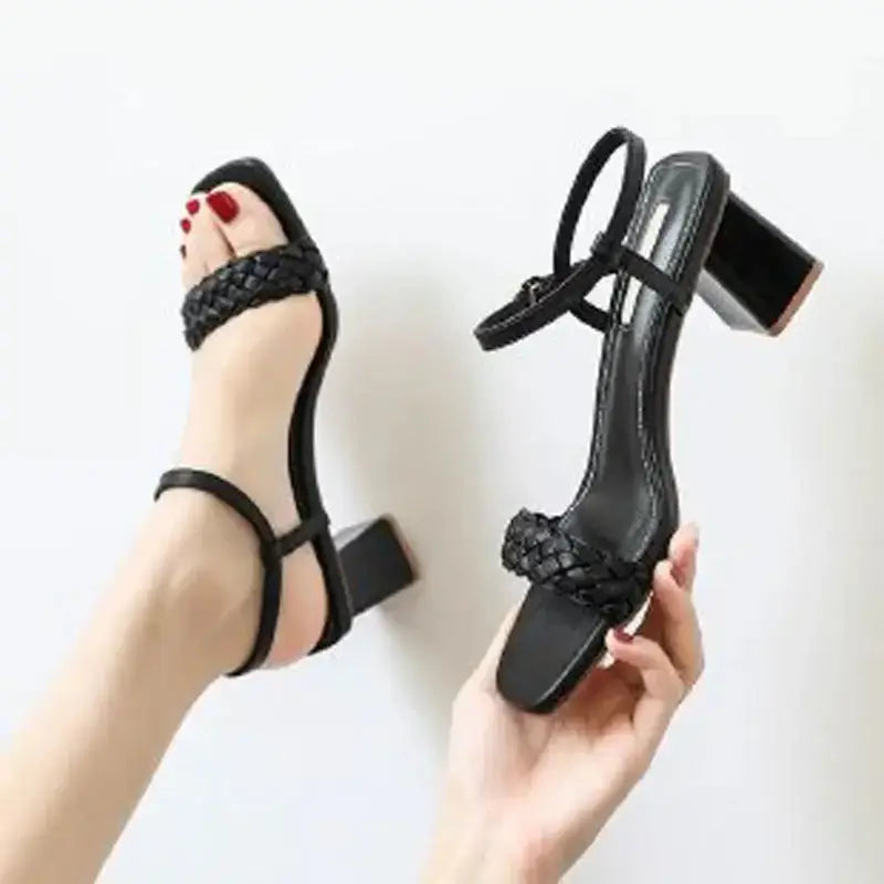 High heeled sandals for women in summer with a fairy style and a small Nexellus