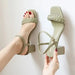 High heeled sandals for women in summer with a fairy style and a small Nexellus