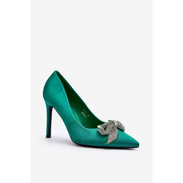 High heels step in style - green / 35