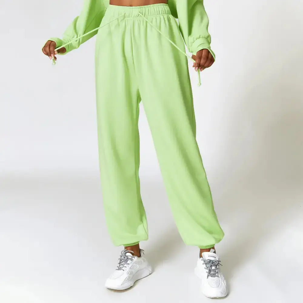 High waisted sport pant for women loose straight leg sweatpant Nexellus