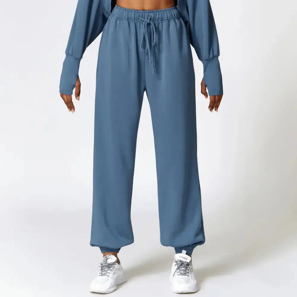 High waisted sport pant for women loose straight leg sweatpant Nexellus