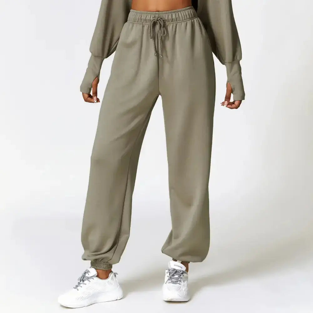 High waisted sport pant for women loose straight leg sweatpant Nexellus