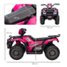 Homcom 12v electric quad bike for kids w/ led headlights, music - pink Nexellus