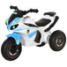 Homcom kids ride-on police bike 3-wheel vehicle w/ music lights 18-36 Nexellus