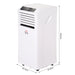 Homcom mobile air conditioner with remote control timer