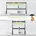 Homcom over the sink dish drying rack 2 tier adjustable