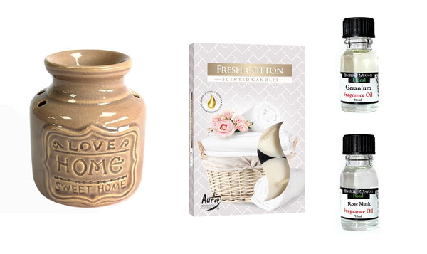 "Home" Oil Burner and Fragrance Oils Kit - Per case: 1 Piece - Nexellus