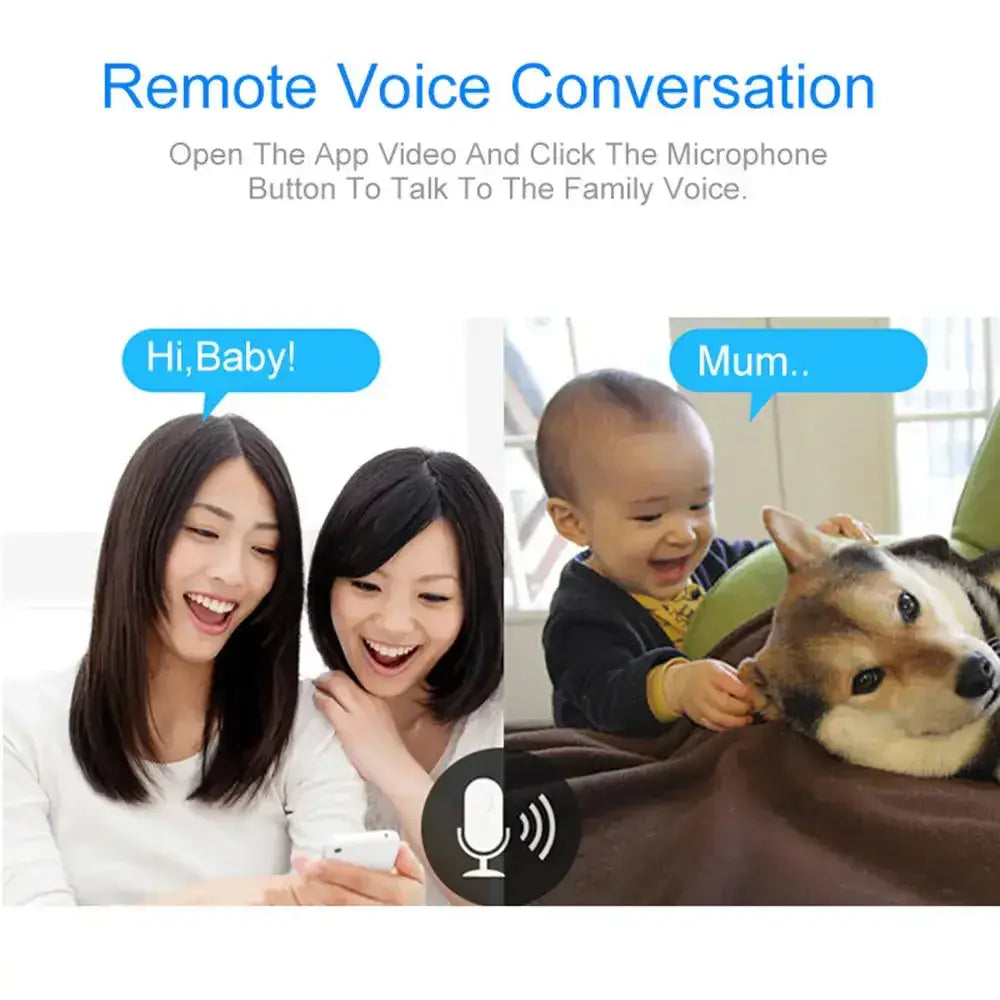 Home security camera baby monitor smart wifi camera baby audio record Nexellus