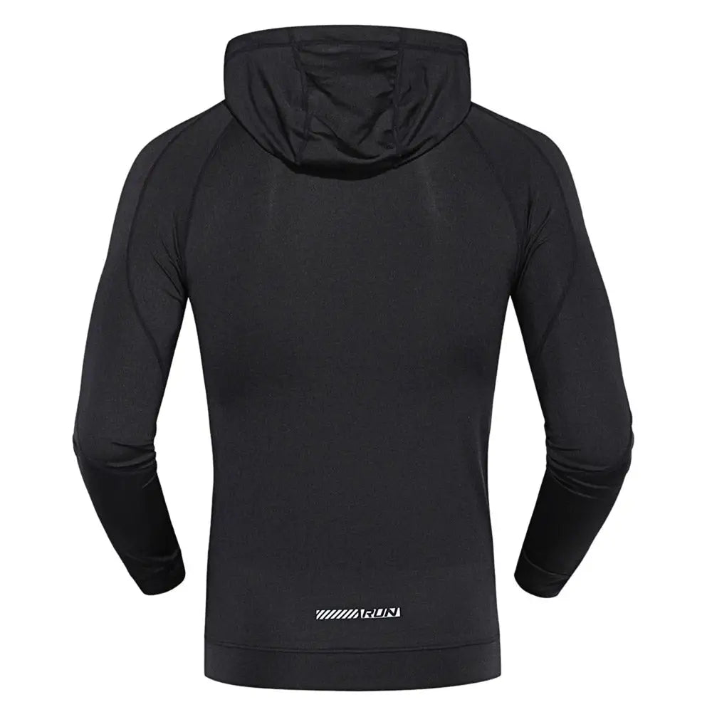 Hooded Long Sleeve Quick-dry Men Close-fitting Hoodie Nexellus