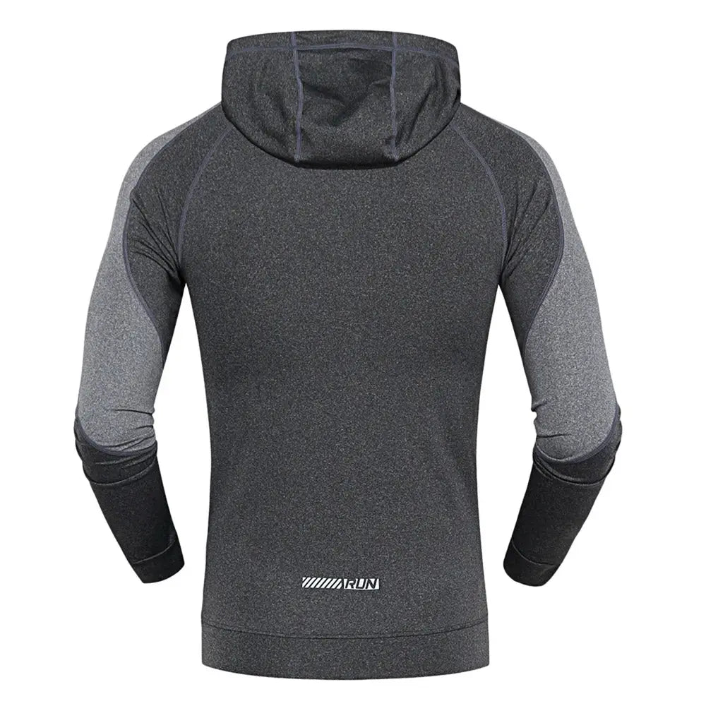 Hooded Long Sleeve Quick-dry Men Close-fitting Hoodie Nexellus