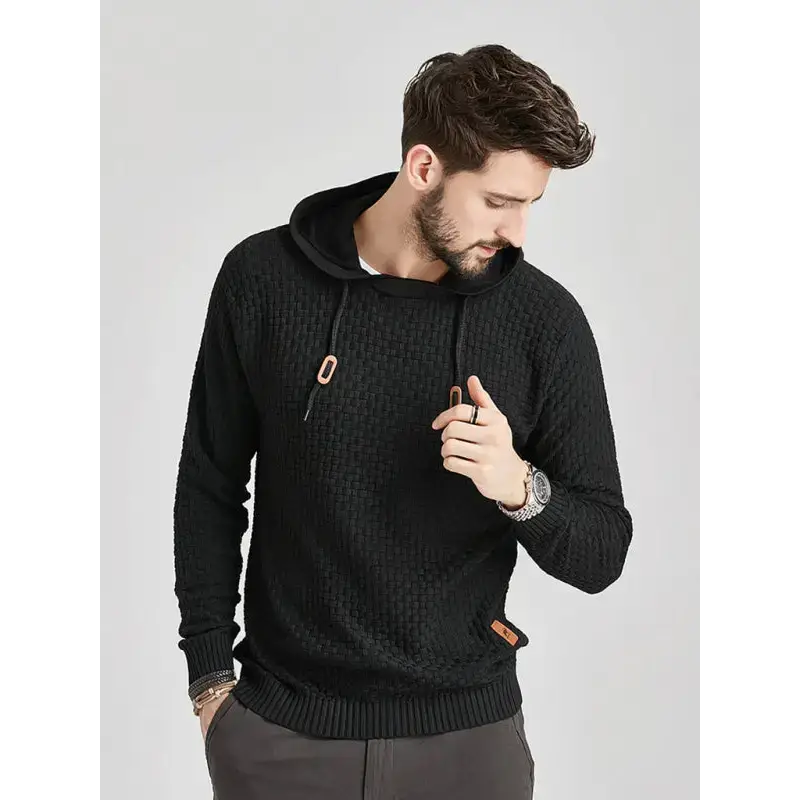 Hooded pullover knitwear sports casual men's sweater Nexellus