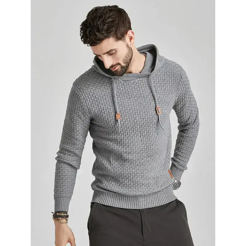 Hooded pullover knitwear sports casual men's sweater Nexellus