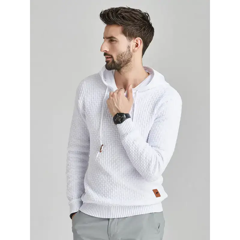 Hooded pullover knitwear sports casual men's sweater Nexellus