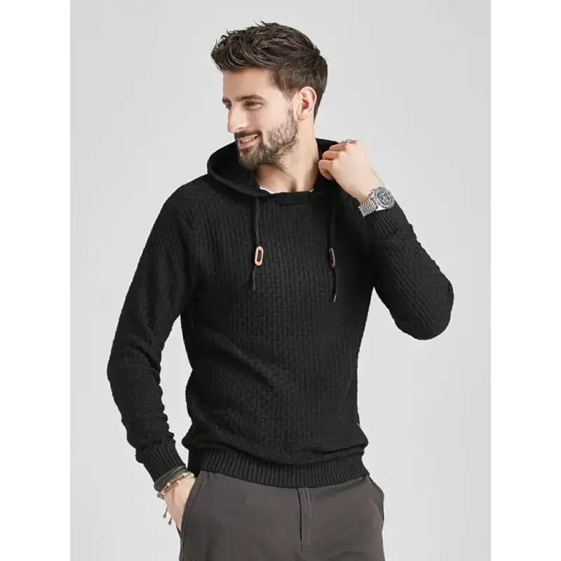 Hooded pullover knitwear sports casual men's sweater Nexellus