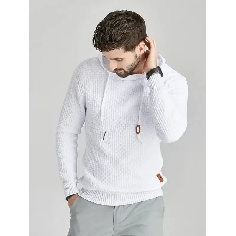 Hooded pullover knitwear sports casual men's sweater Nexellus