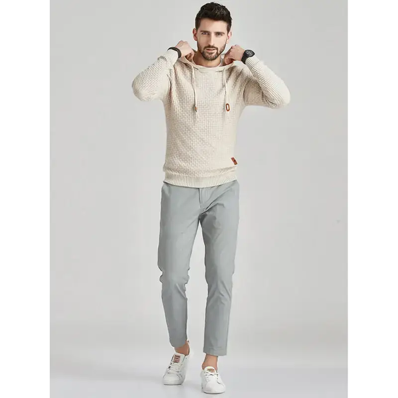 Hooded pullover knitwear sports casual men's sweater Nexellus