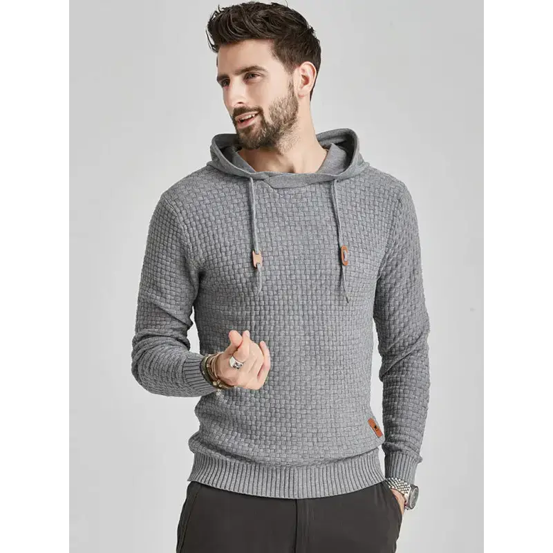 Hooded pullover knitwear sports casual men's sweater Nexellus