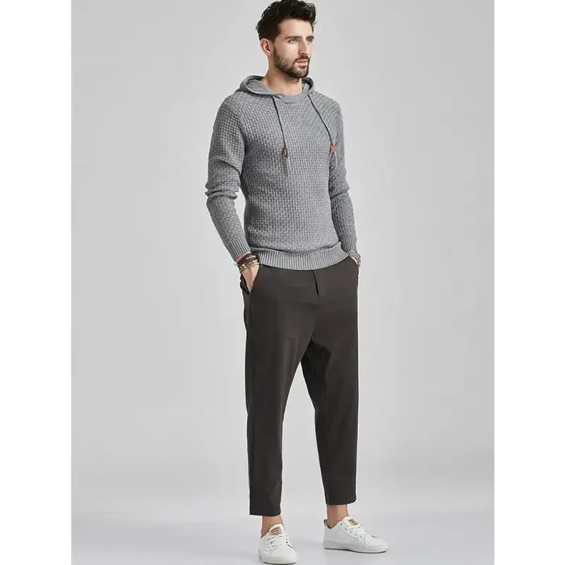 Hooded pullover knitwear sports casual men's sweater Nexellus