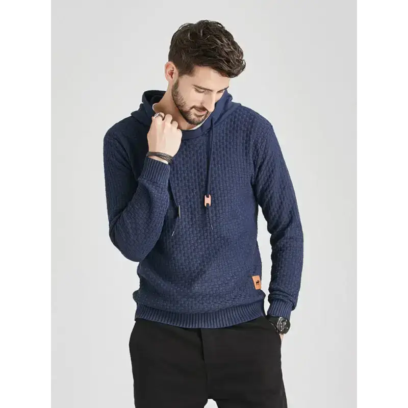 Hooded pullover knitwear sports casual men's sweater Nexellus