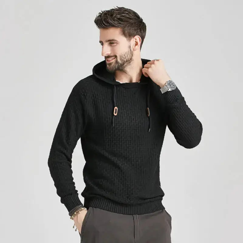 Hooded pullover knitwear sports casual men's sweater Nexellus