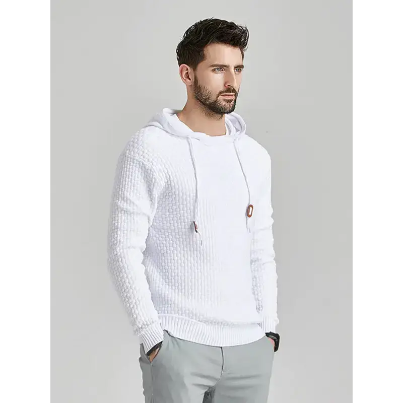 Hooded pullover knitwear sports casual men's sweater Nexellus