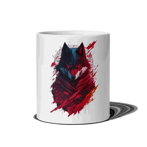 Hungary wolf white mug Nexellus