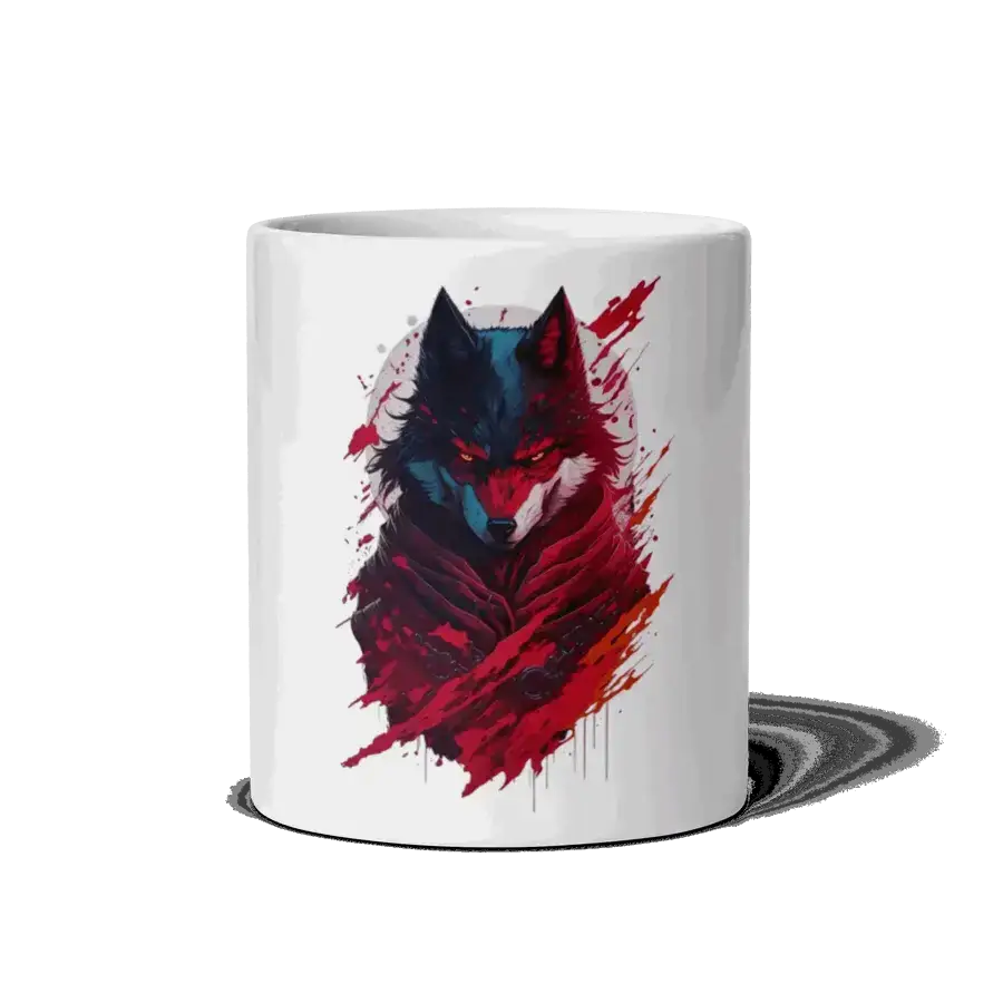 Hungary wolf white mug Nexellus