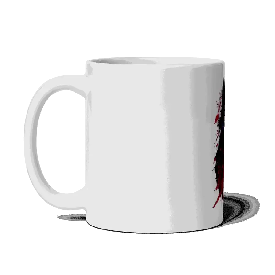 Hungary wolf white mug Nexellus