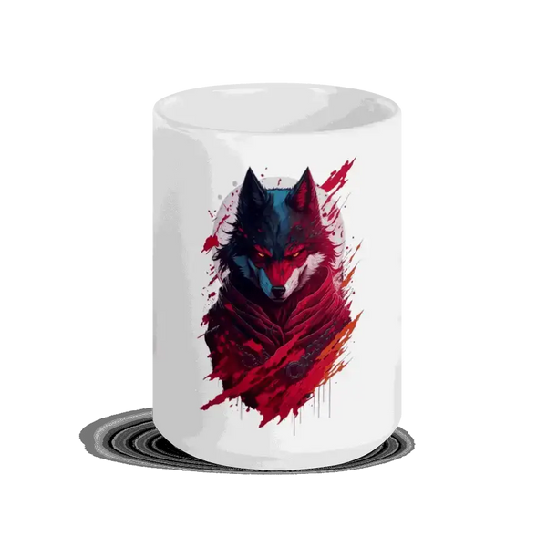 Hungary wolf white mug Nexellus