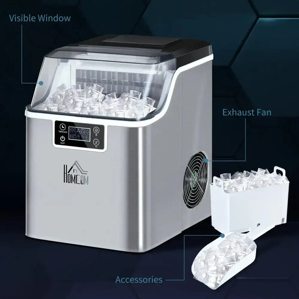 Ice maker machine counter top ice cube maker for home 20kg in 24 hrs Nexellus